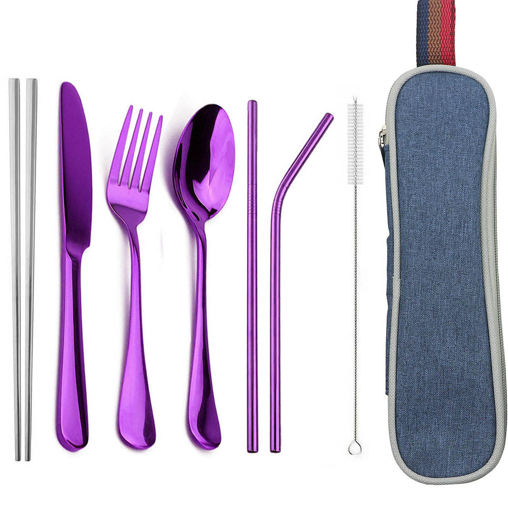 Camping Cooking Cutlery Set - JANKNG stoviglie posate da viaggio in