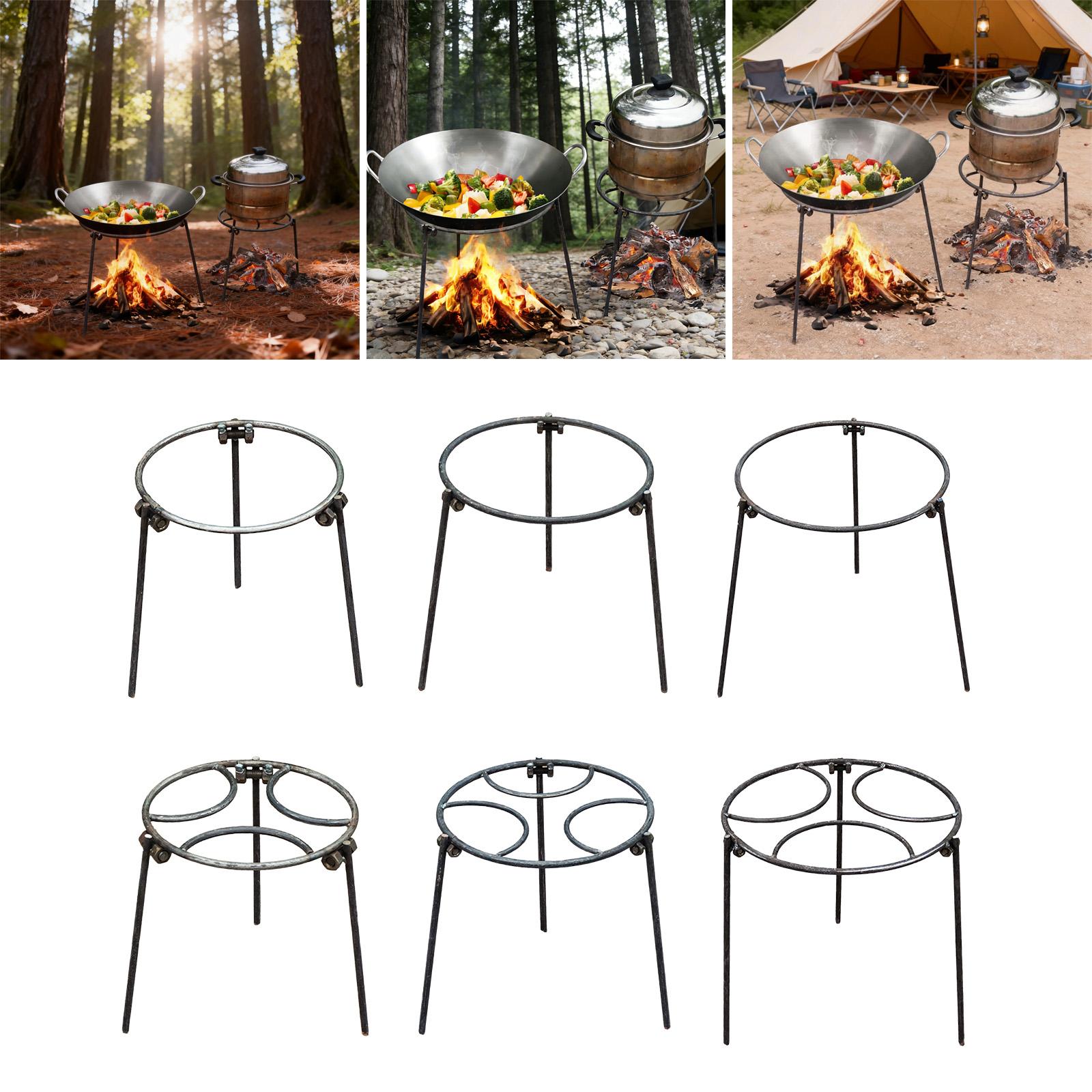 Camping Cooking Open Fire - Treppiede per Falò, Supporto Multiuso per