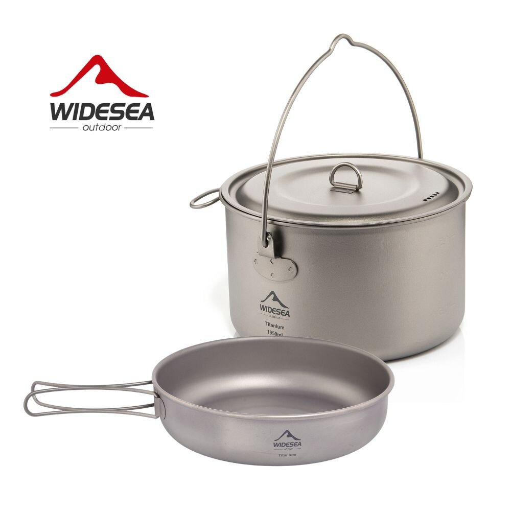 Camping Cooking Frying Pan - Widesea Stoviglie da campeggio Set di