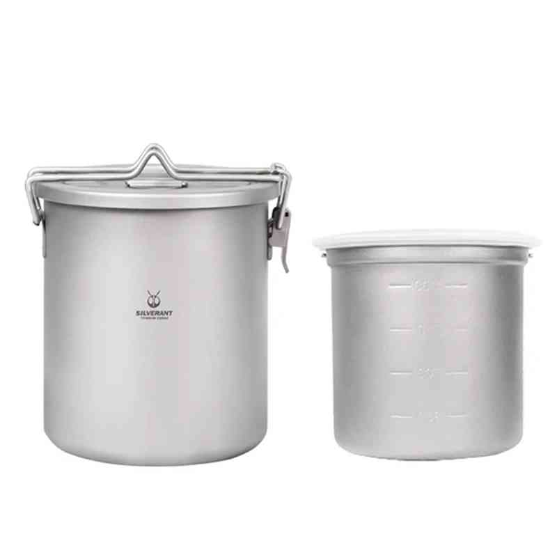 Camping Cooking Open Fire - Silverant Camping Titanium Pot Fornello ultraleggero