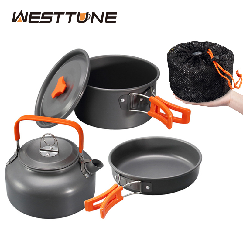 Camping Cooking Utilities - WESTTUNE Kit di pentole da campeggio