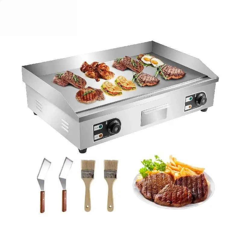 Camping Cooking Flat Top - Piastra elettrica da appoggio con cassetto