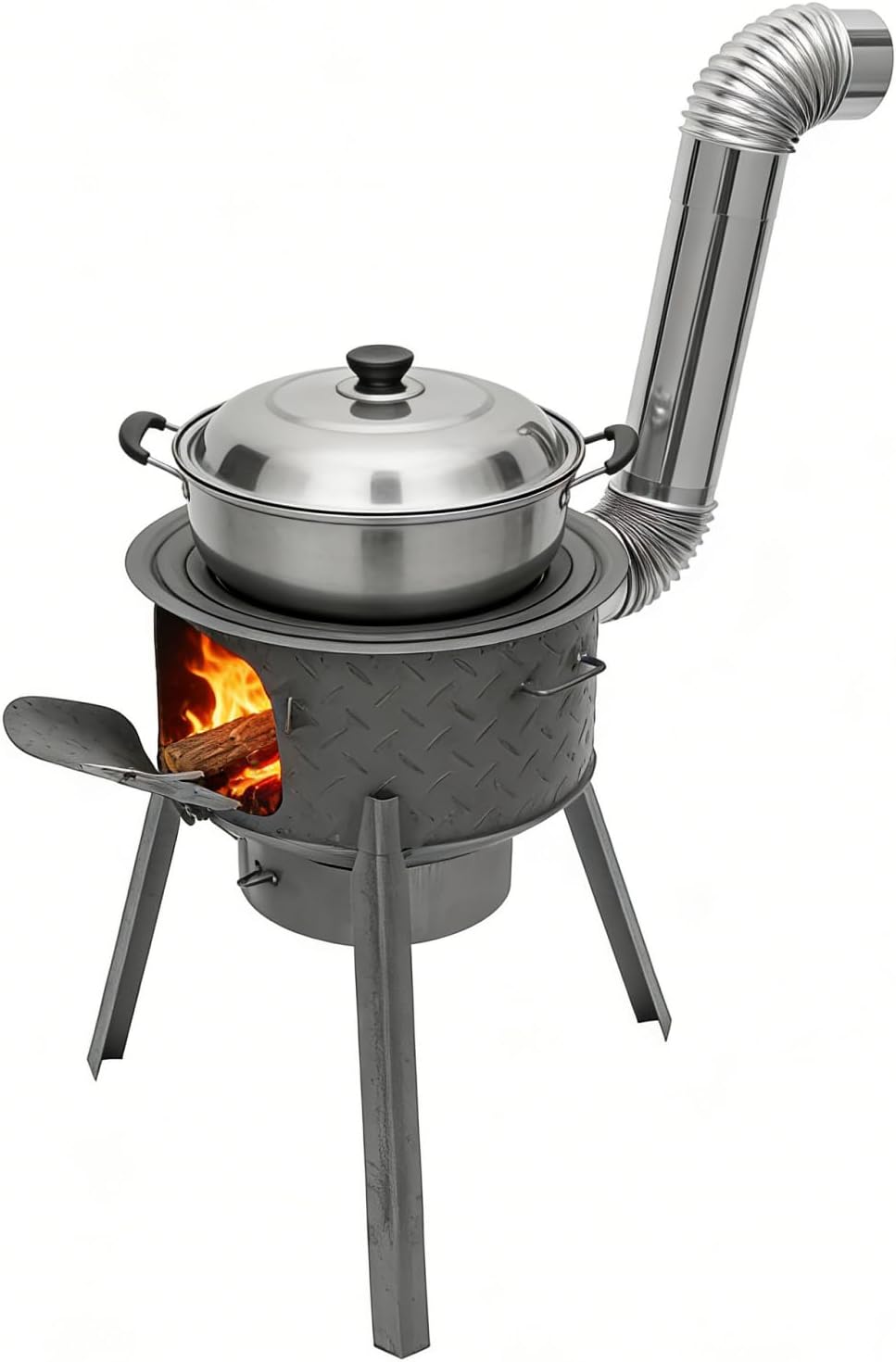 Camping Cooking Wood Stove - Stufa a Razzo Portatile a Legna