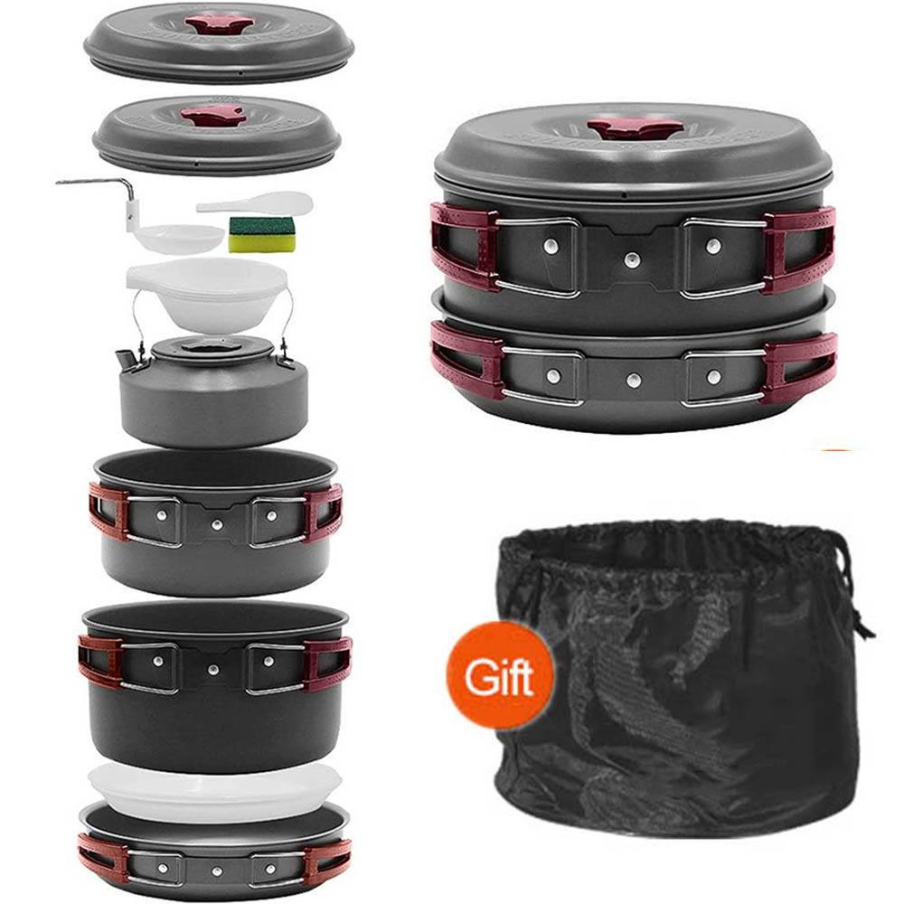 Camping Cooking Frying Pan - Pentola da picnic per 3-4 persone