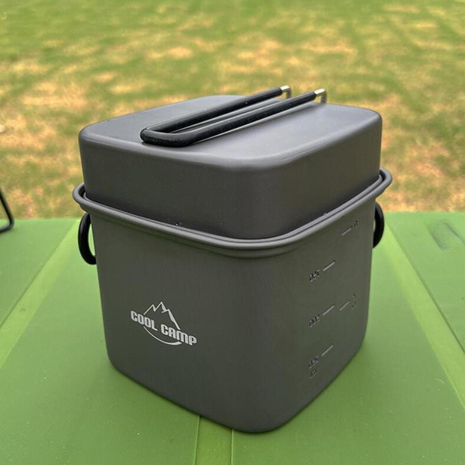 Camping Cooking Frying Pan - Set di Pentole da Campeggio, Padella