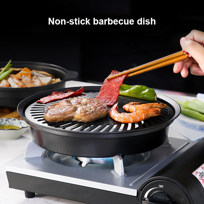 Camping Cooking Flat Top - Vassoio per barbecue antiaderente coreano Cassetta