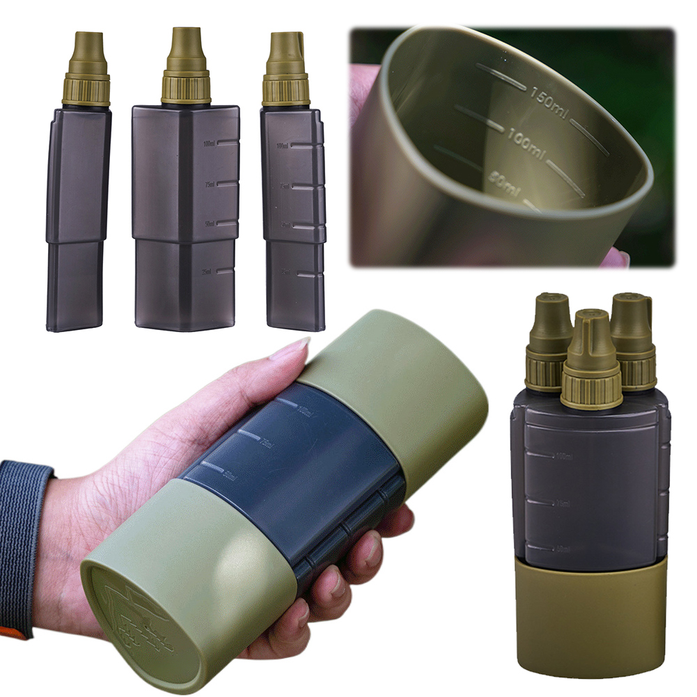 Camping Cooking Cutlery Set - 3 in 1 bottiglia per dispenser