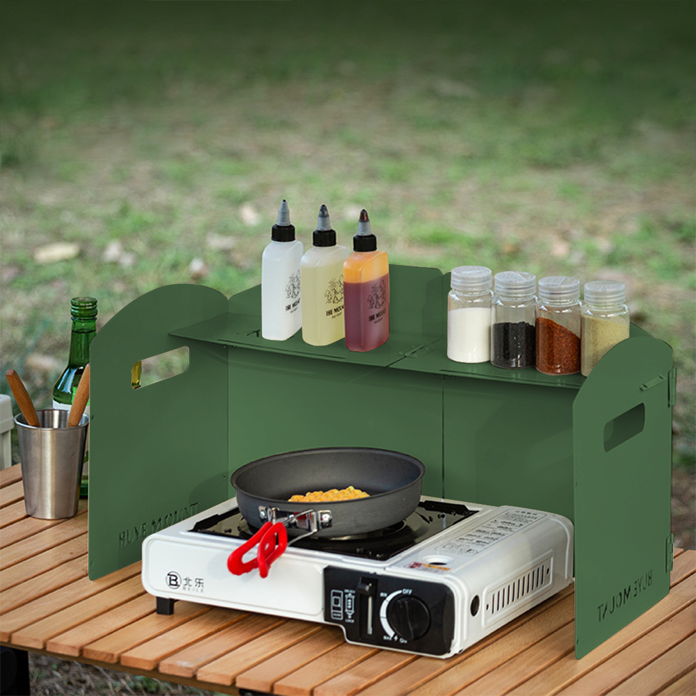 Camping Cooking Easy - Paravento Pieghevole per Fornello a Gas