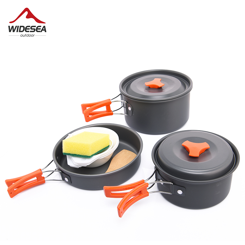 Camping Cooking Cutlery Set - Widesea Set di pentole da campeggio