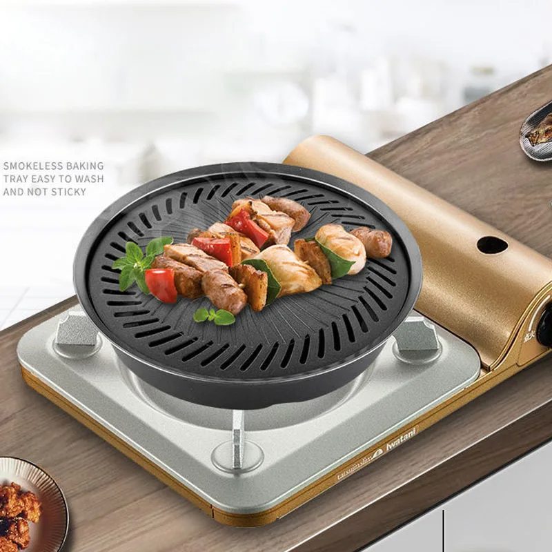 Camping Cooking Flat Top - Vassoio per barbecue antiaderente coreano Cassetta