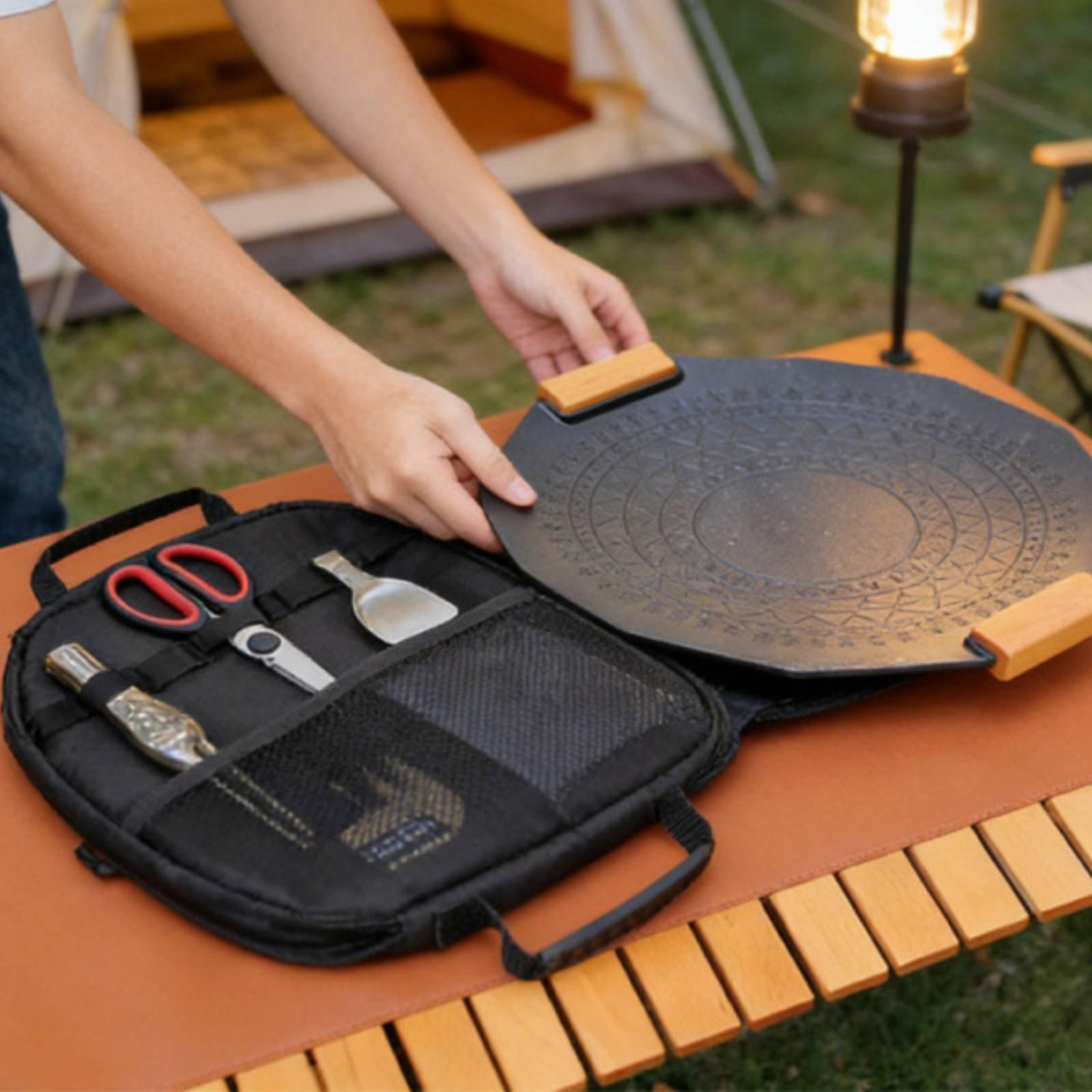 Camping Cooking Frying Pan - Borsa Porta Padella Portatile, Custodia Resistente