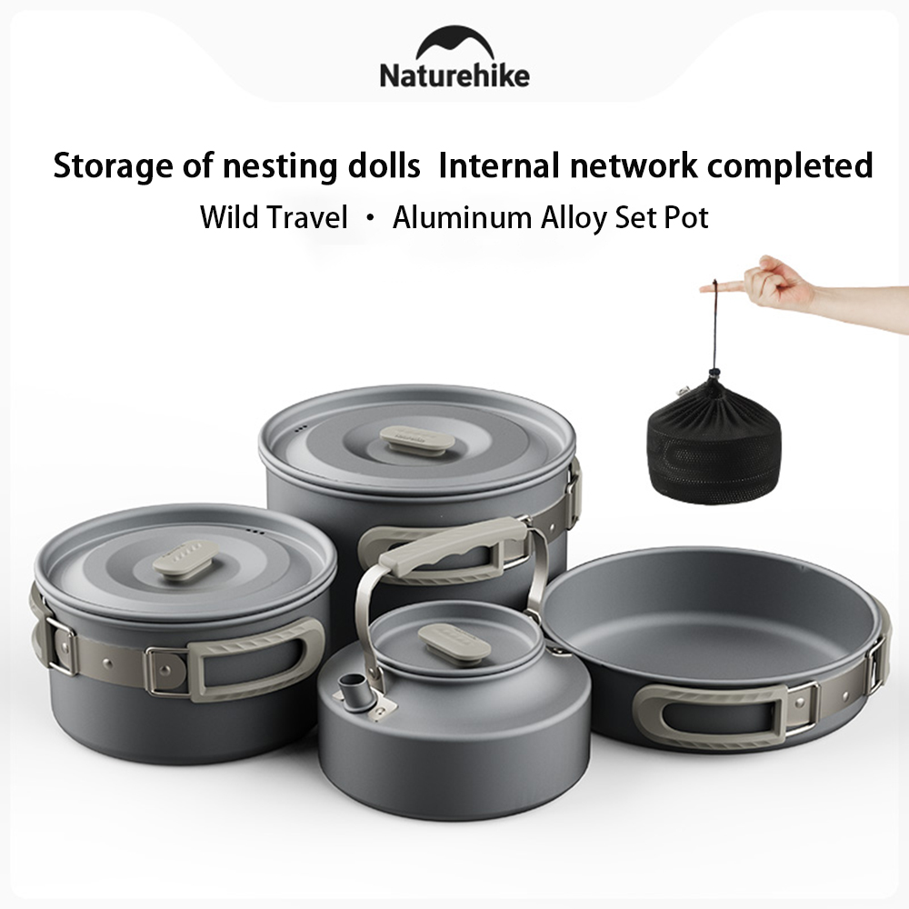 Camping Cooking Frying Pan - Naturehike Set di pentole da esterno,