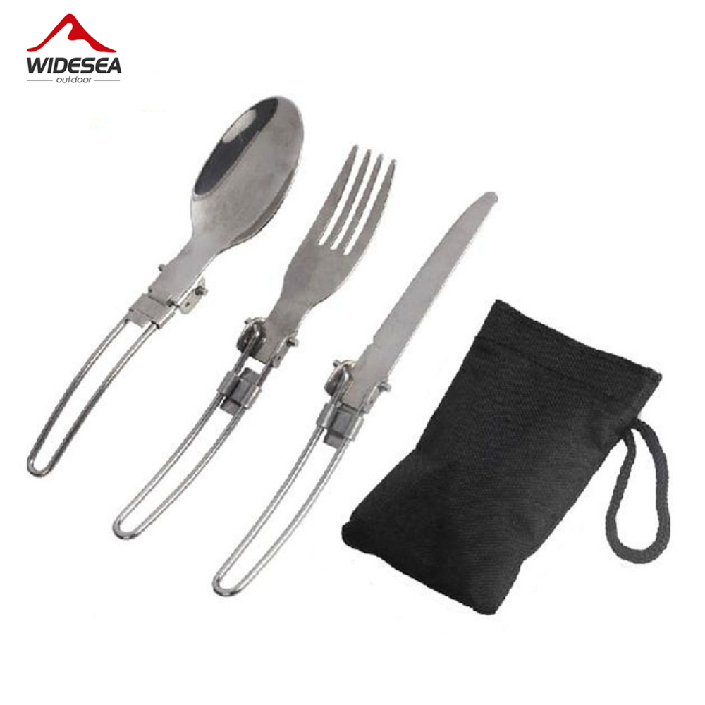 Camping Cooking Cutlery Set - 3 pezzi 1 set portatile campeggio