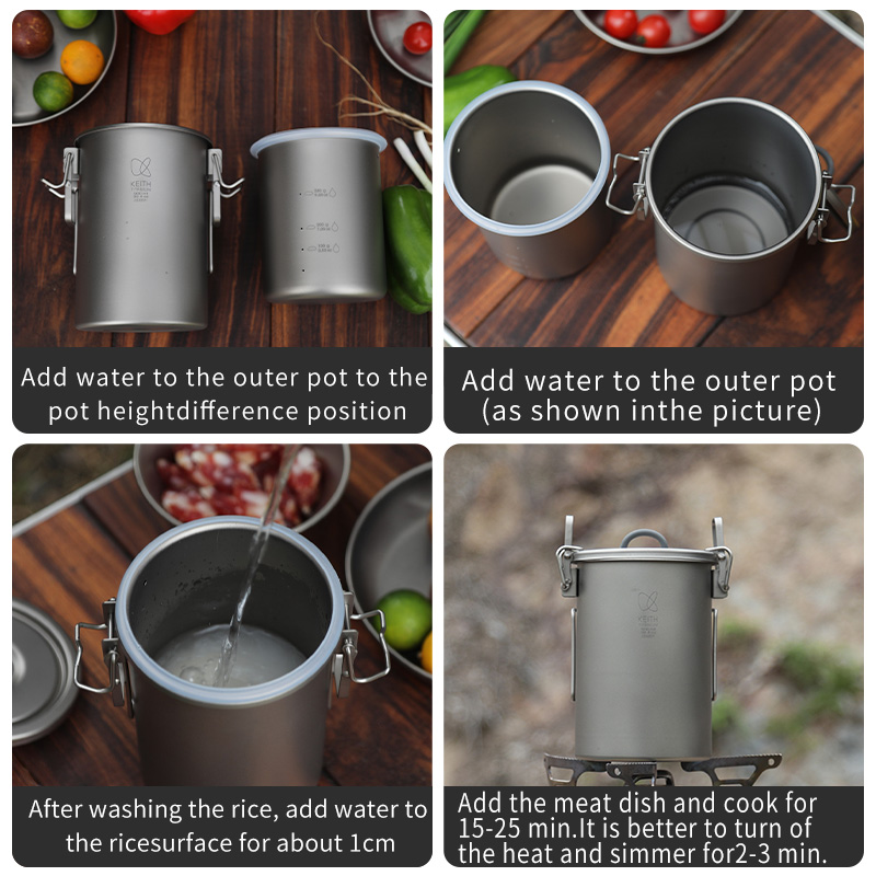 KEITH Pentola per riso in tita - Camping Cooking Utilities recensione e prezzo