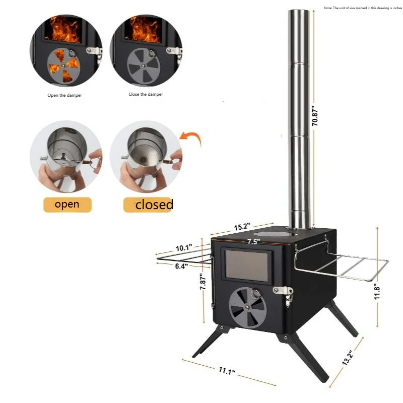 Stufa a Legna in Acciaio al Ca - Camping Cooking Easy recensione e prezzo