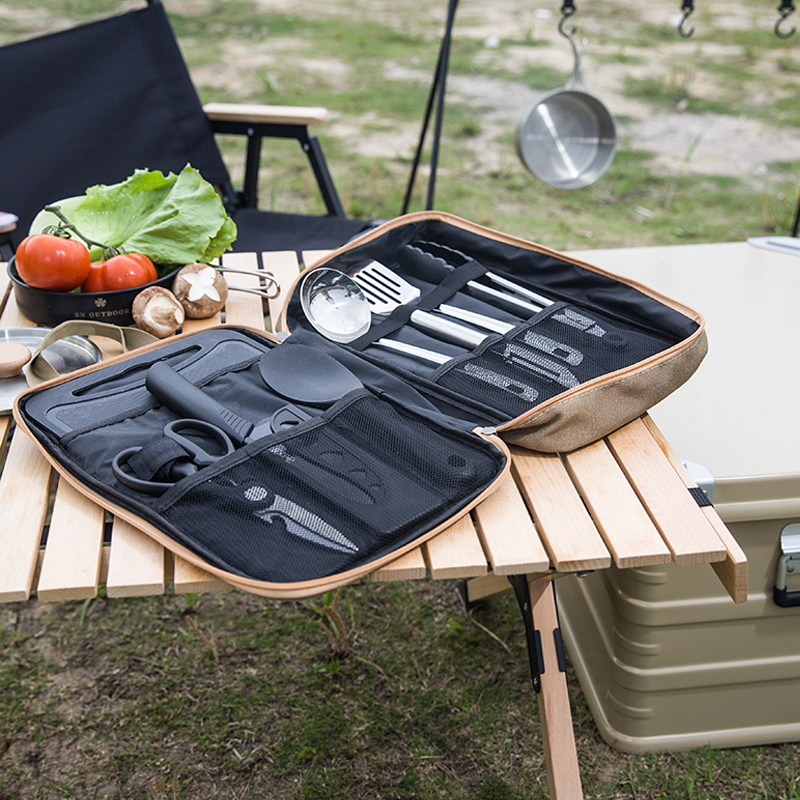 Set da Cucina da Campeggio 8 P - Camping Cooking Utensil Bag recensione e prezzo