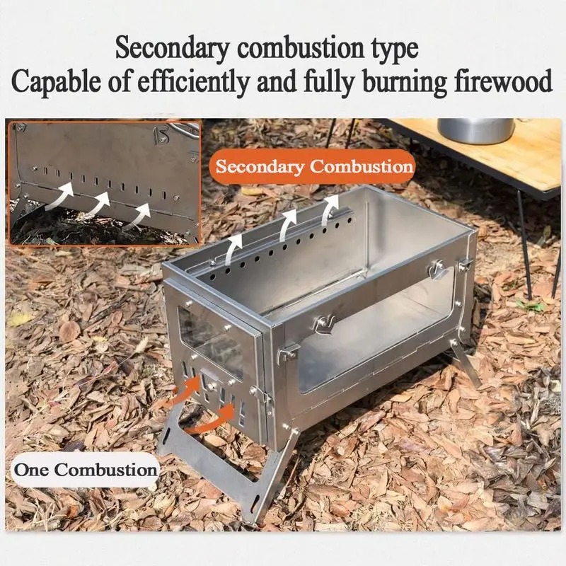 Stufa da tenda portatile in ac - Camping Cooking Wood Stove recensione e prezzo