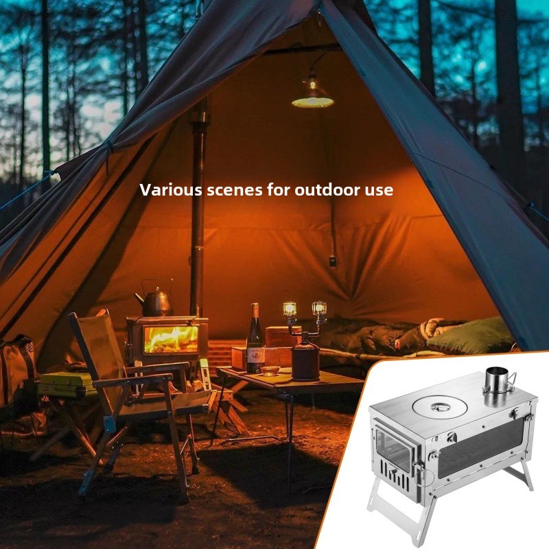 Stufa da tenda portatile in ac - Camping Cooking Wood Stove recensione e prezzo
