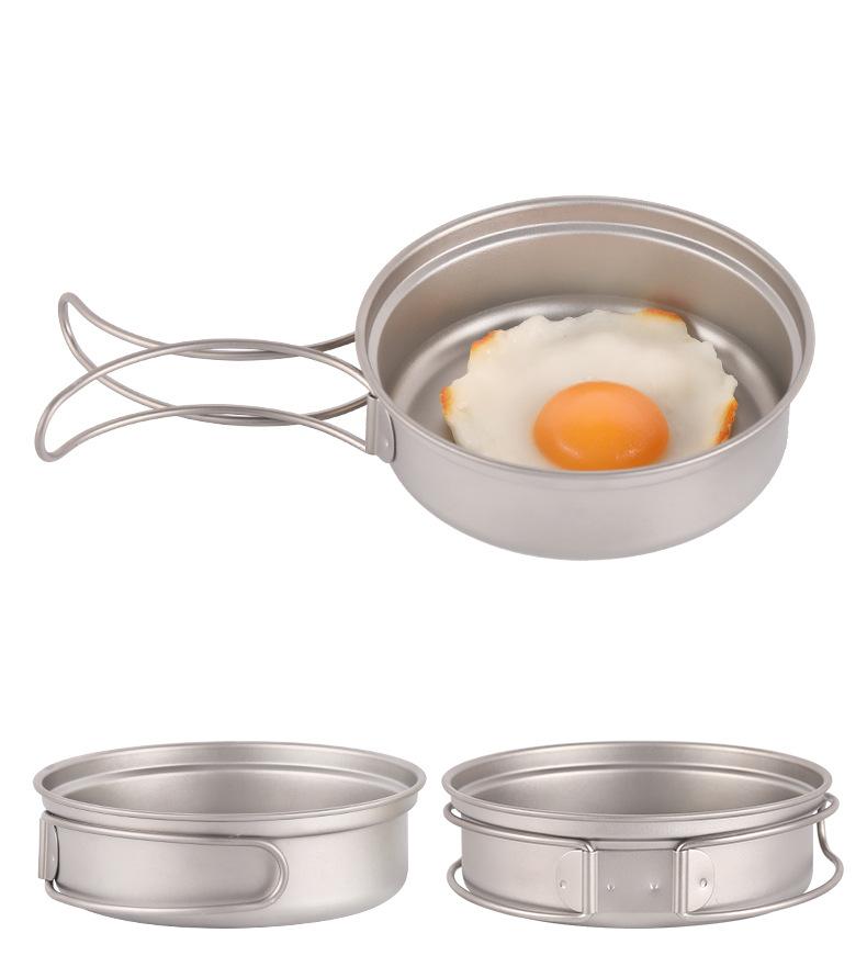 Padella da campeggio in titani - Camping Cooking Frying Pan recensione e prezzo