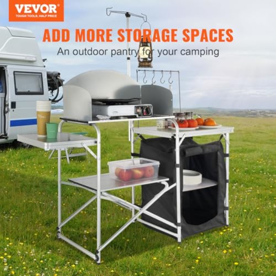 Tavolo da Cucina da Campeggio, - Camping Cooking Table With Storage recensione e prezzo