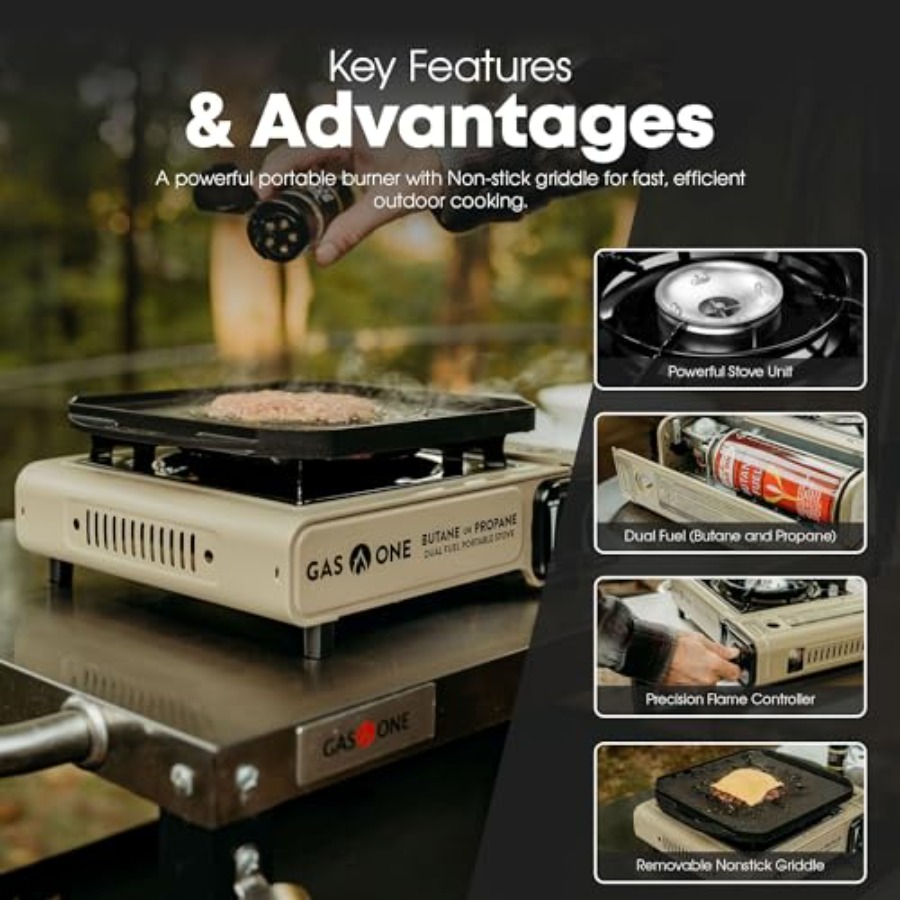 GasOne GS-3400P-KIT Piastra a  - Camping Cooking Flat Top recensione e prezzo