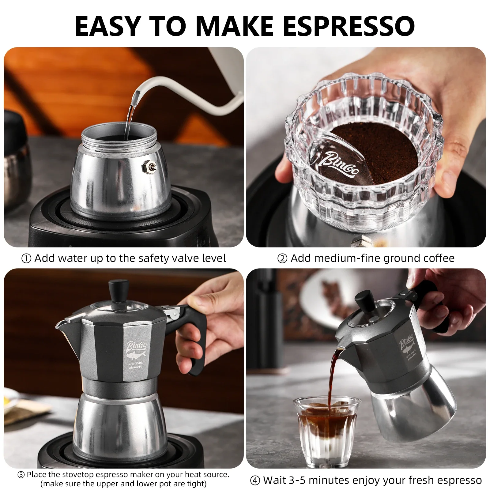 Bincoo Caffettiera Moka a Dopp - Camping Cooking Utilities recensione e prezzo