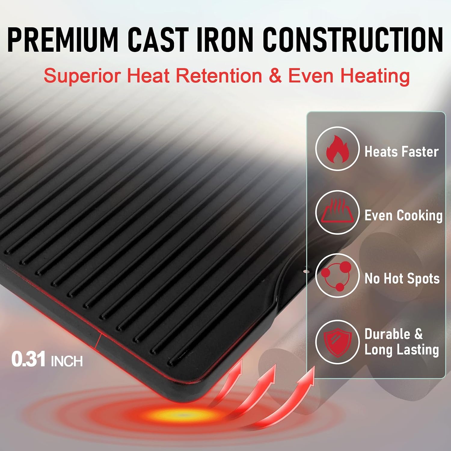 Piastra reversibile in ghisa d - Camping Cooking Flat Top recensione e prezzo