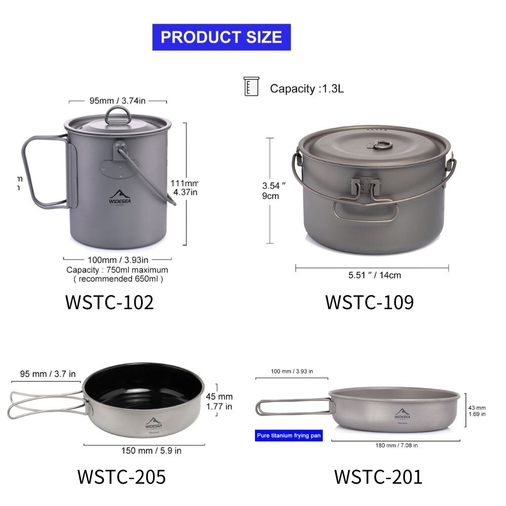 Widesea Stoviglie da campeggio - Camping Cooking Frying Pan recensione e prezzo
