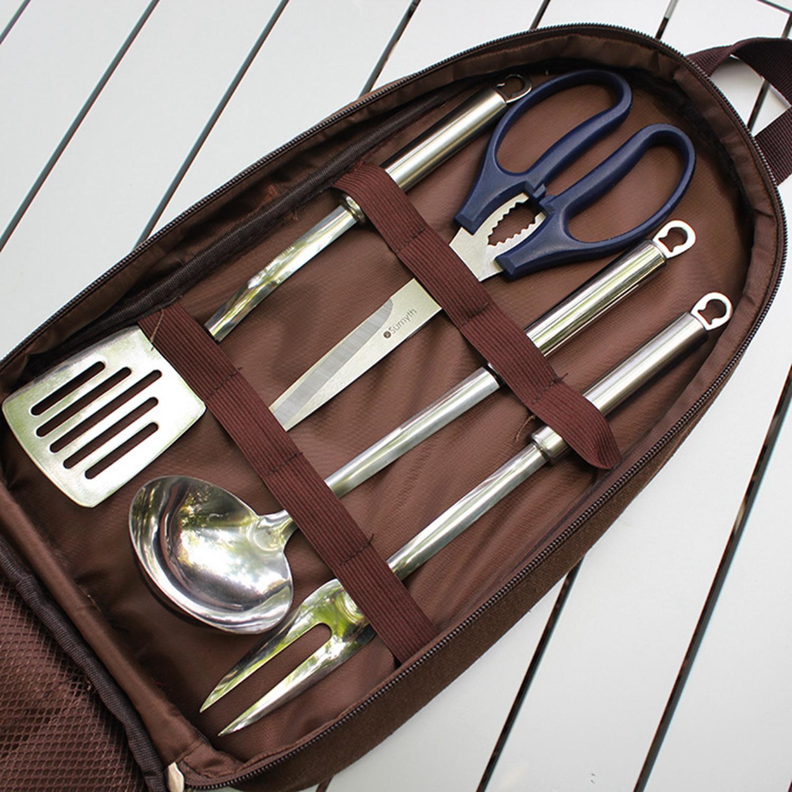 7 pezzi set di utensili da cuc - Camping Cooking Utensil Bag recensione e prezzo