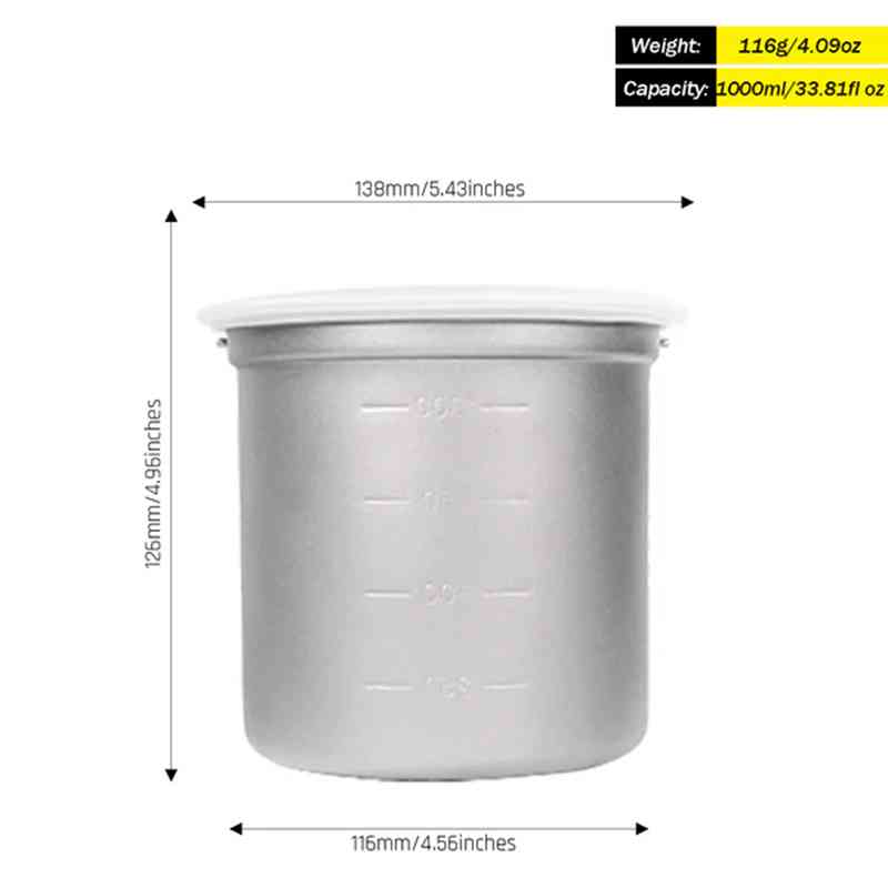 Silverant Camping Titanium Pot - Camping Cooking Open Fire recensione e prezzo