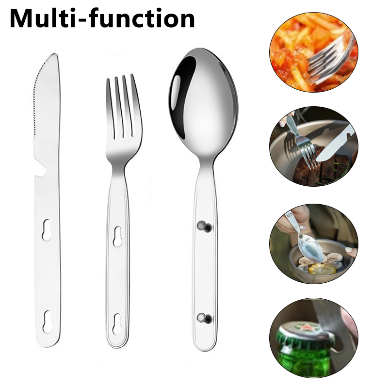 Set 3 Pezzi: Cucchiaio, Forche - Camping Cooking Cutlery Set recensione e prezzo