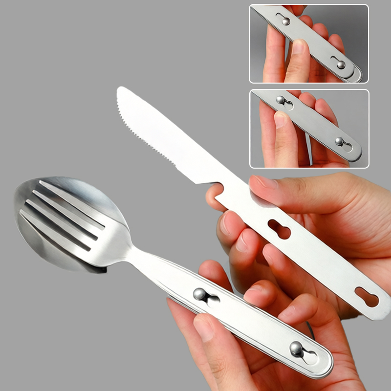 Set 3 Pezzi: Cucchiaio, Forche - Camping Cooking Cutlery Set recensione e prezzo
