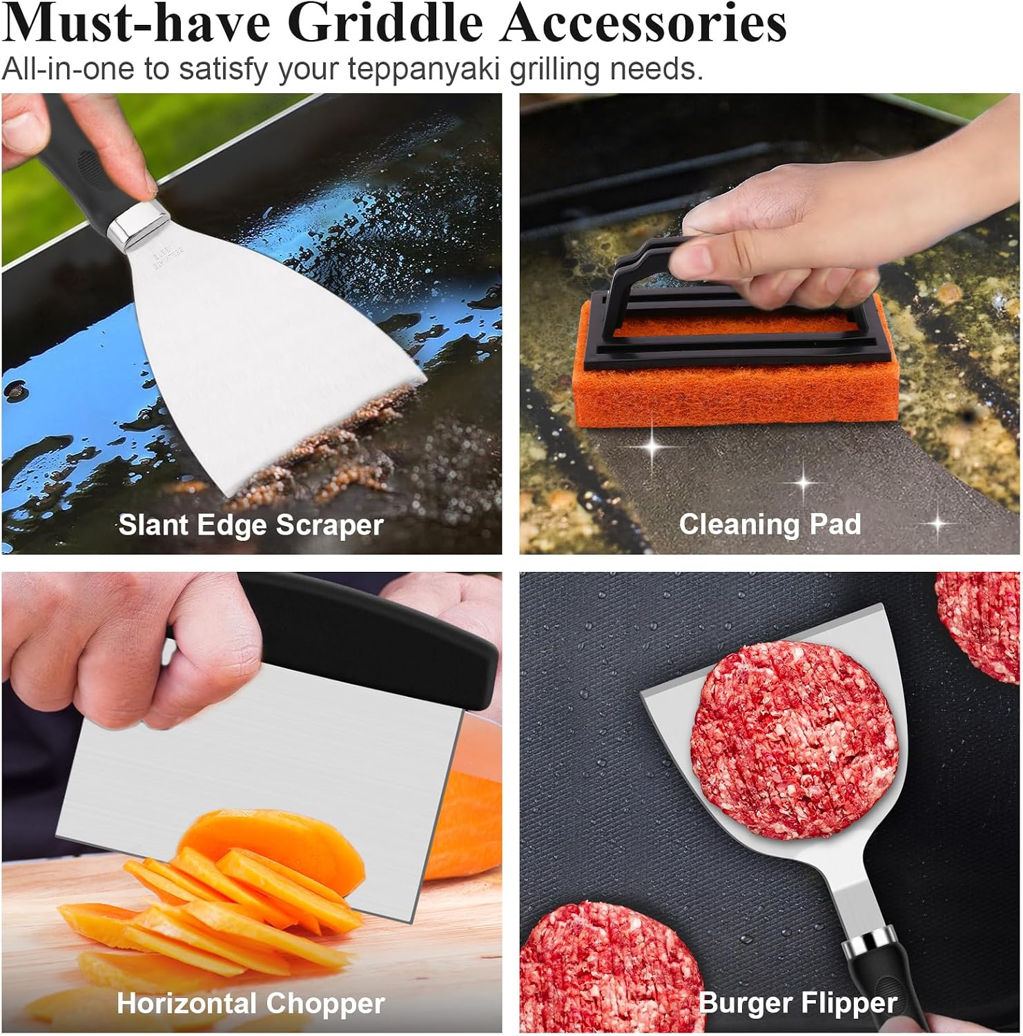 Set di 27 Accessori per Piastr - Camping Cooking Flat Top recensione e prezzo