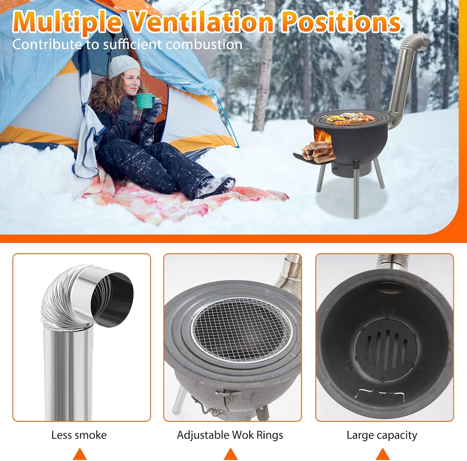 Stufa a Razzo Portatile a Legn - Camping Cooking Wood Stove recensione e prezzo
