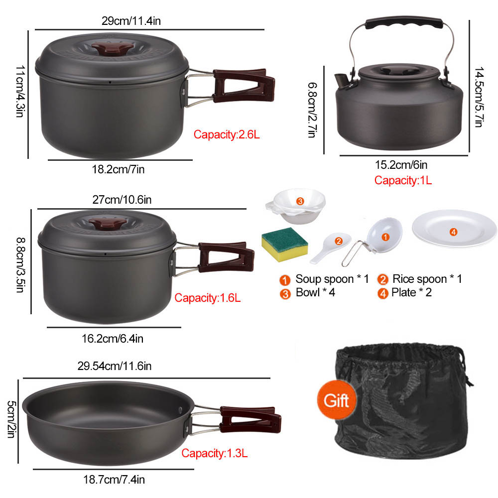 Pentola da picnic per 3-4 pers - Camping Cooking Frying Pan recensione e prezzo