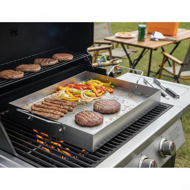 Piastra rettangolare piatta 17 - Camping Cooking Flat Top recensione e prezzo