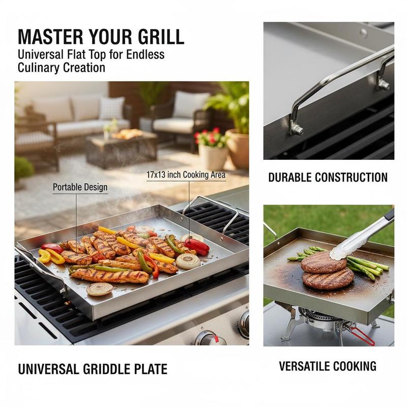 Piastra rettangolare piatta 17 - Camping Cooking Flat Top recensione e prezzo