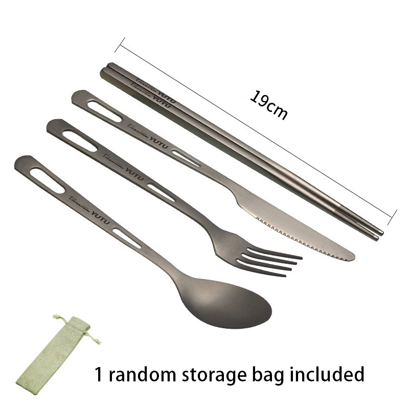 Set di posate in titanio per c - Camping Cooking Cutlery Set recensione e prezzo