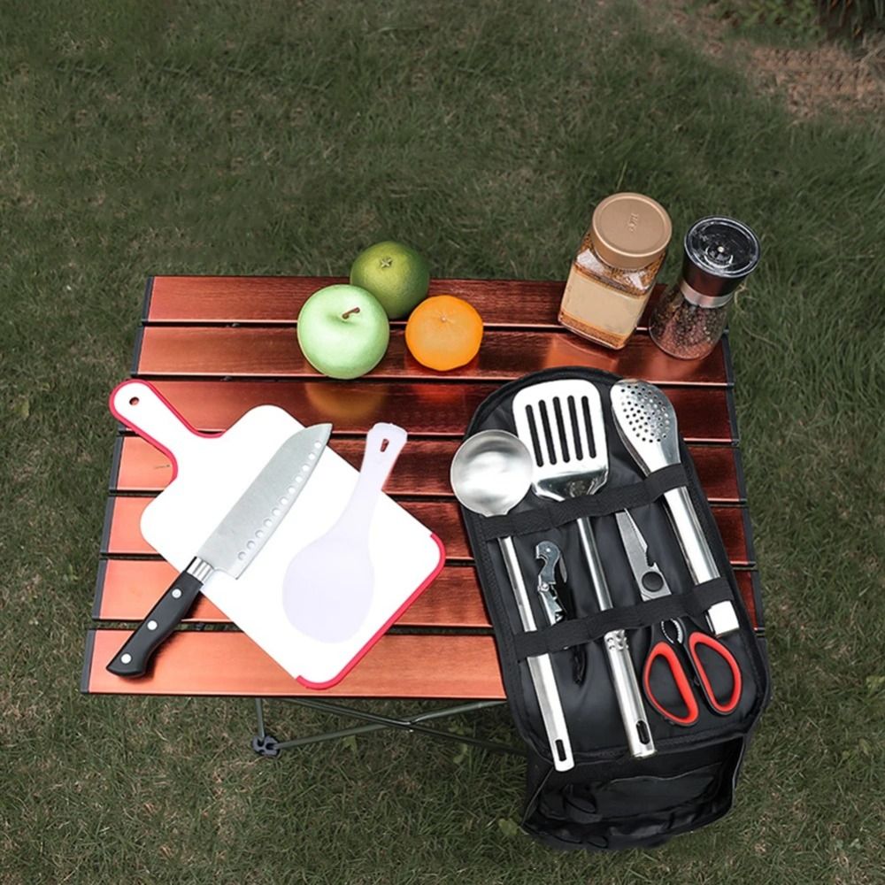 2024 Set di utensili da picnic - Camping Cooking Utensil Bag recensione e prezzo