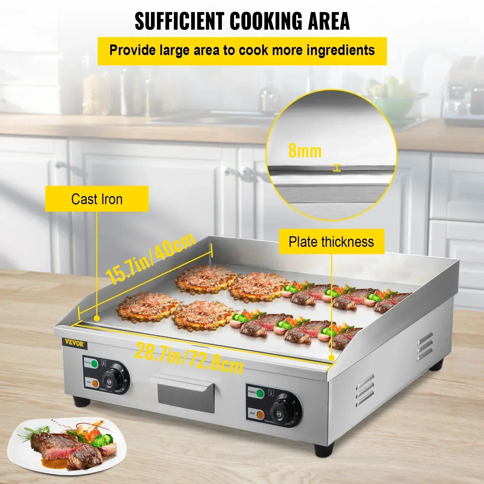Piastra elettrica da appoggio  - Camping Cooking Flat Top recensione e prezzo