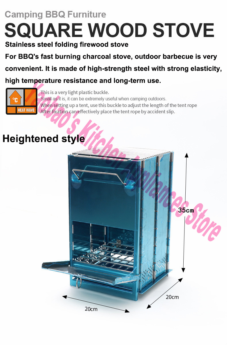 Stufa a Legna per Campeggio, A - Camping Cooking Wood Stove recensione e prezzo