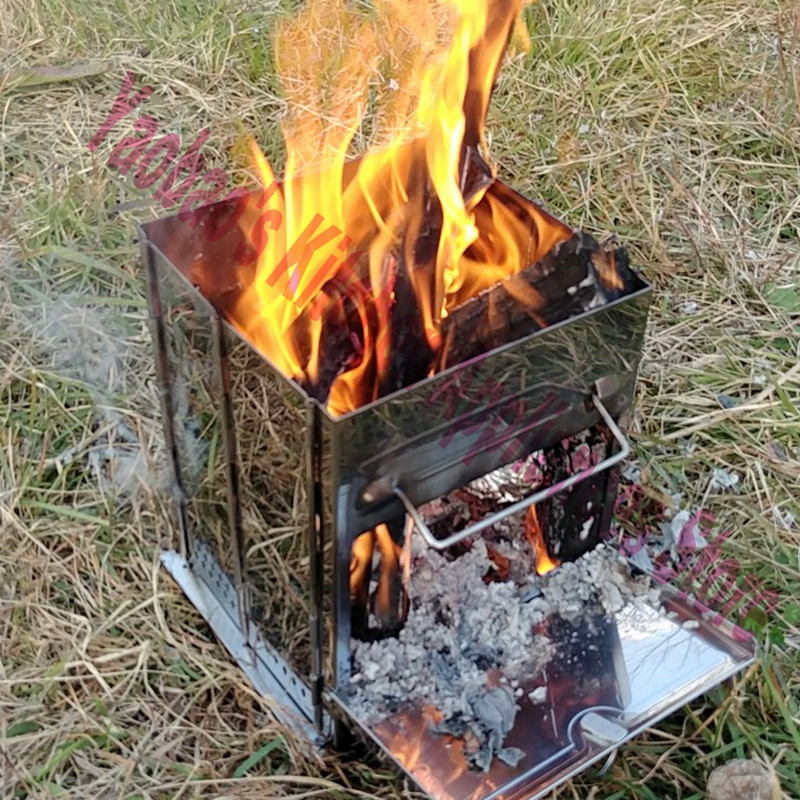 Stufa a Legna per Campeggio, A - Camping Cooking Wood Stove recensione e prezzo