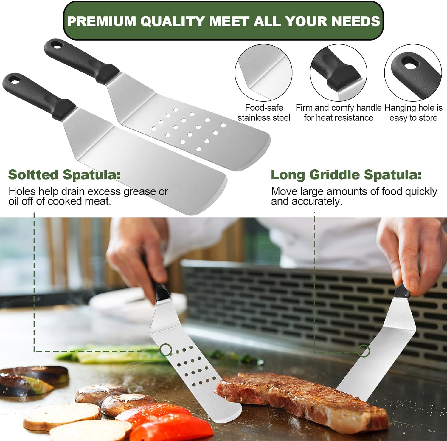 Set di 33 Accessori per Grigli - Camping Cooking Flat Top recensione e prezzo