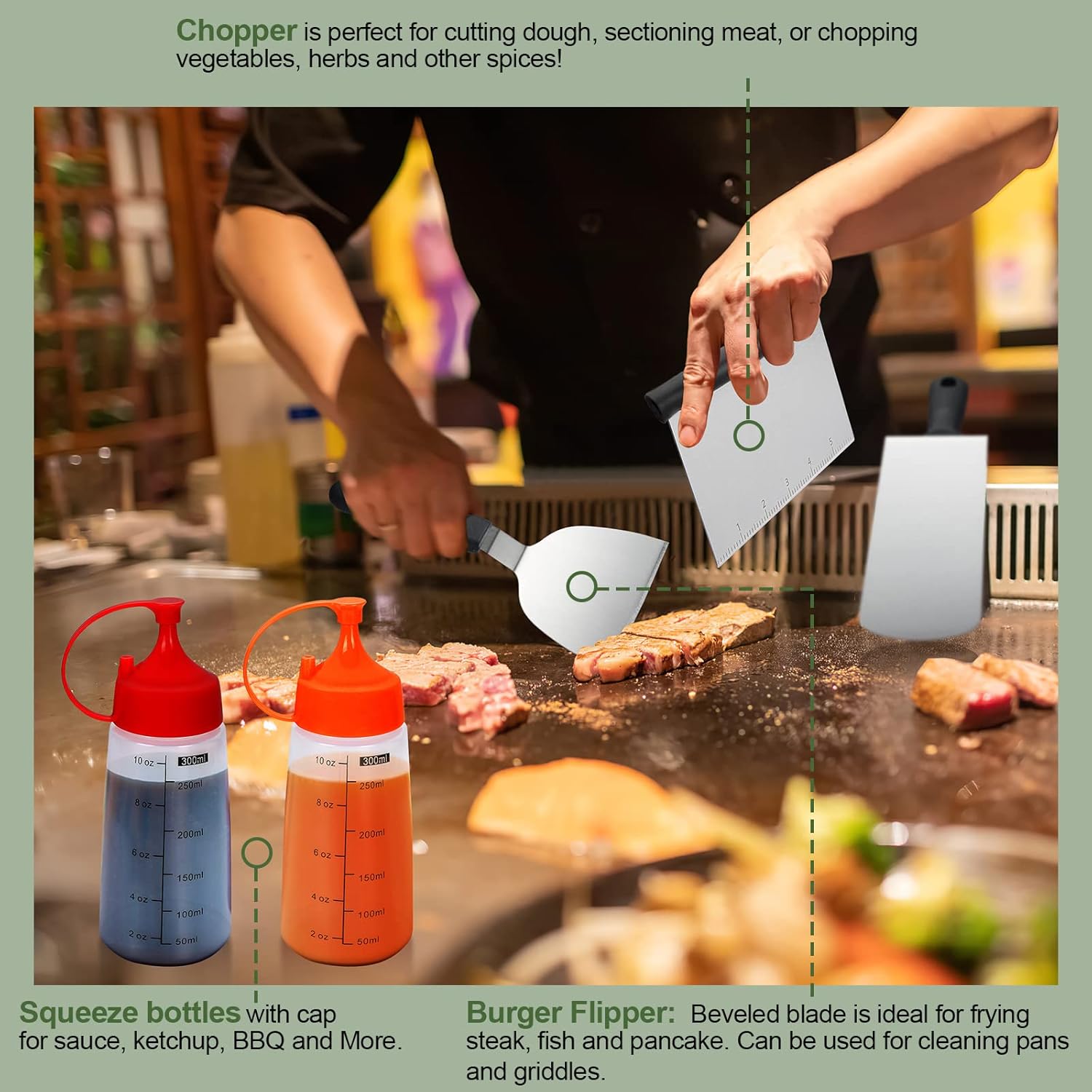 Set di 33 Accessori per Grigli - Camping Cooking Flat Top recensione e prezzo