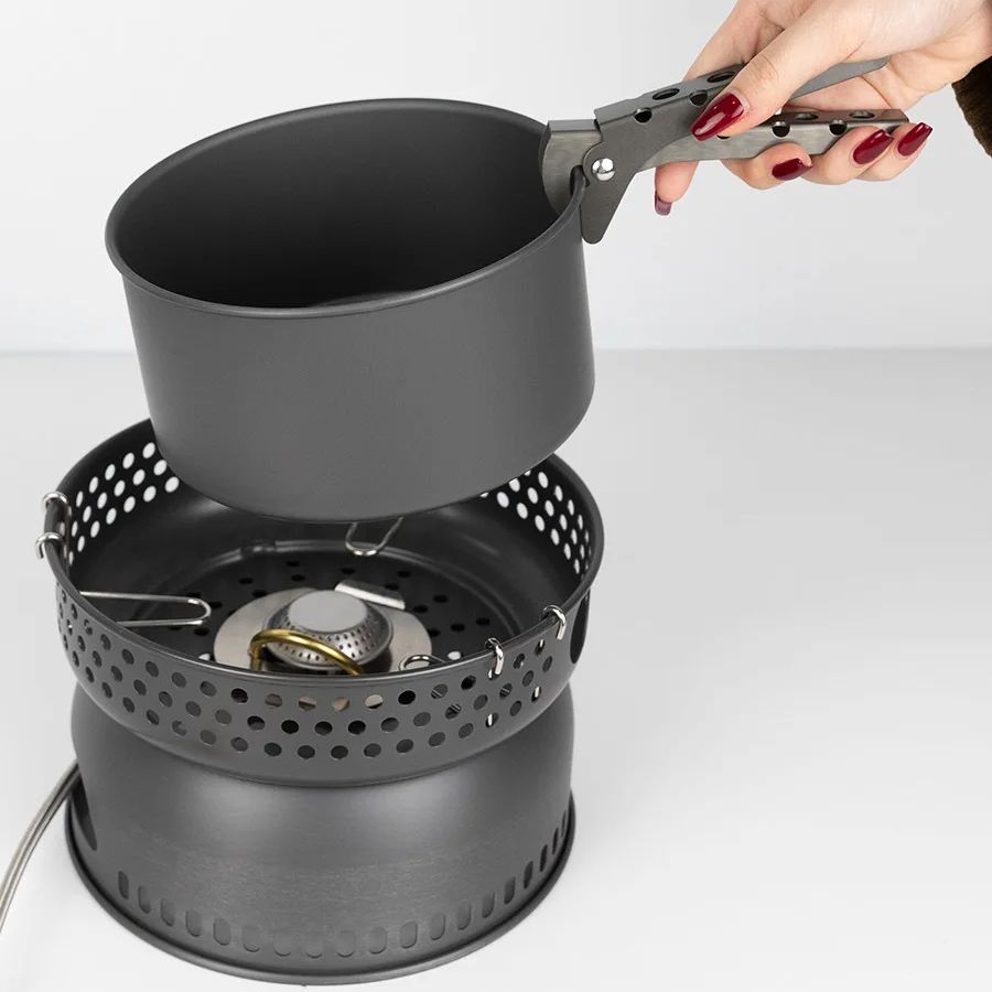 Set di fornelli per padelle in - Camping Cooking Frying Pan recensione e prezzo