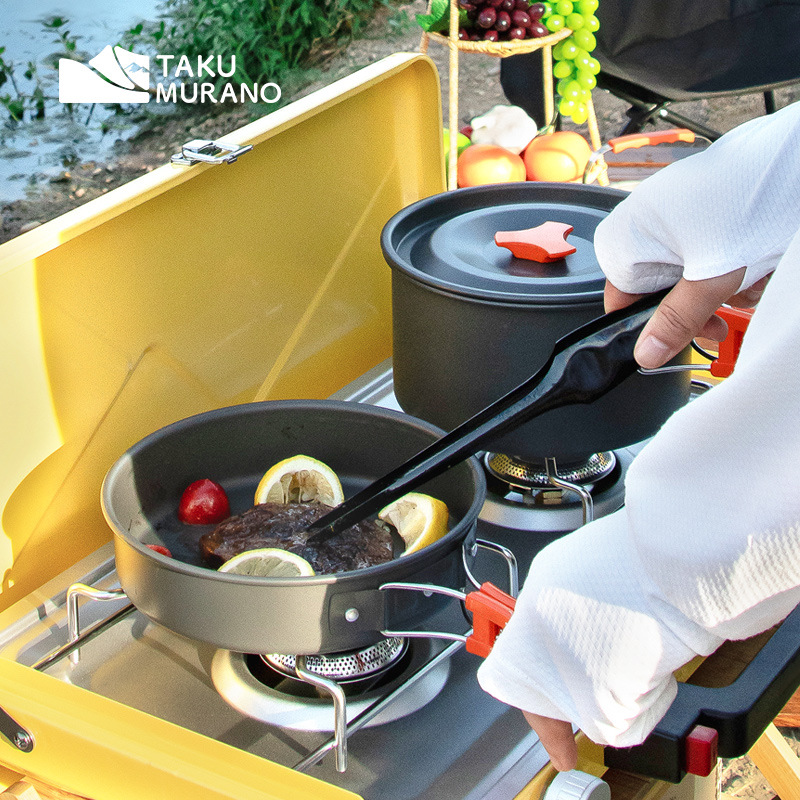 Set di pentole da campeggio, s - Camping Cooking Utensil Bag recensione e prezzo