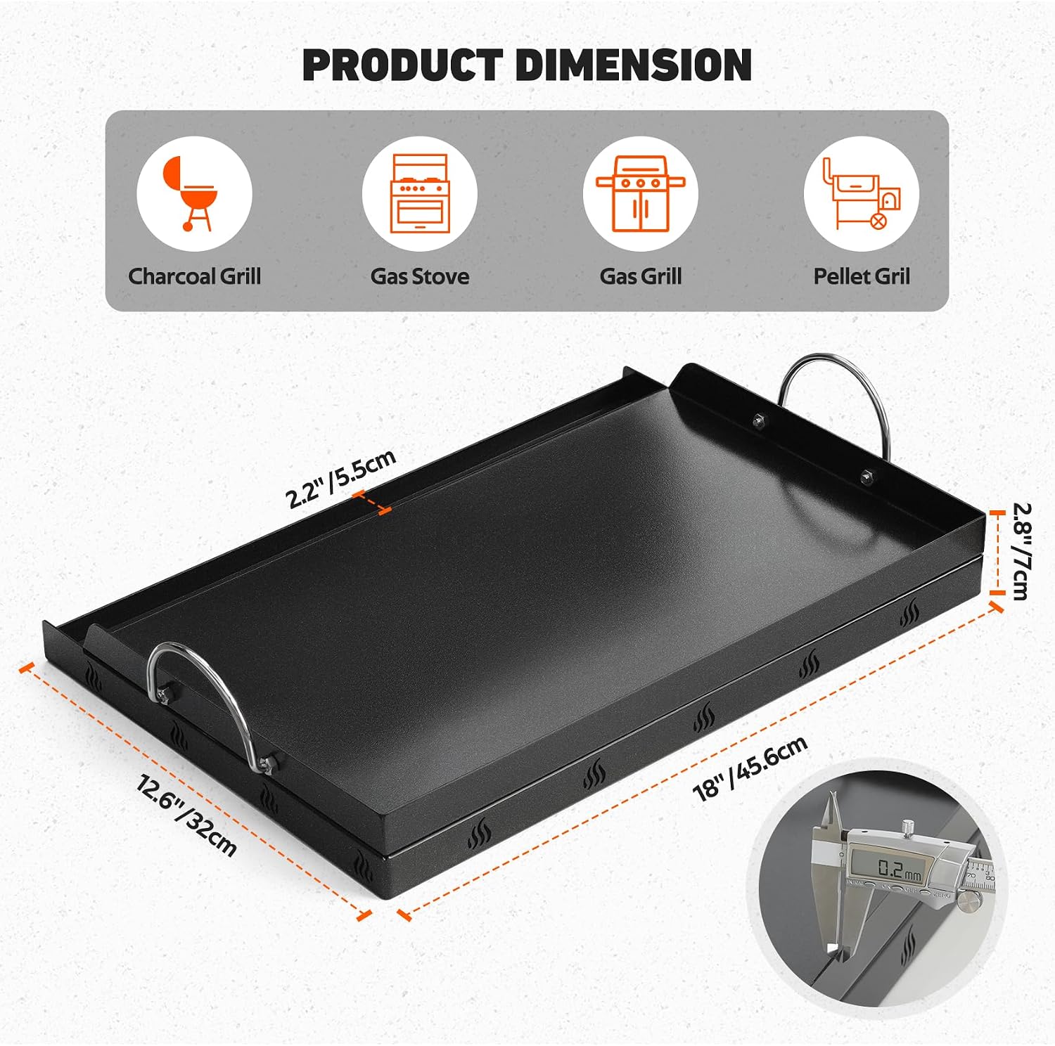 Piastra universale per barbecu - Camping Cooking Flat Top recensione e prezzo
