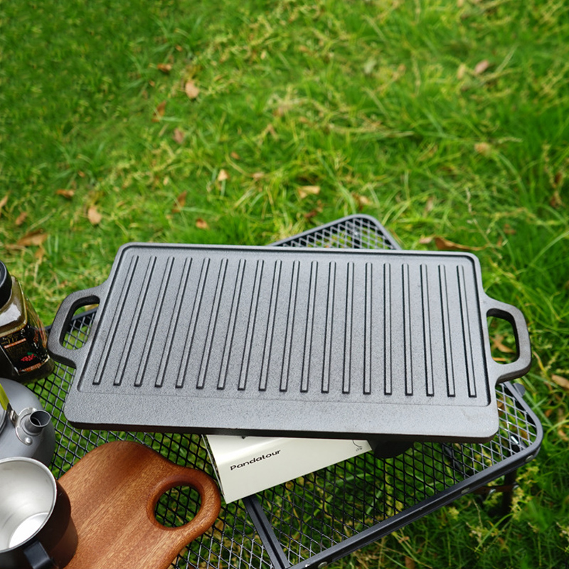 Padella in ghisa a doppia facc - Camping Cooking Flat Top recensione e prezzo