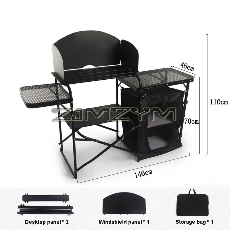 Tavolo Pieghevole da Campeggio - Camping Cooking Table With Storage recensione e prezzo