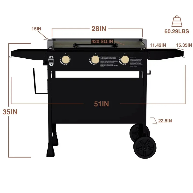 Stazione di Cottura Esterna su - Camping Cooking Flat Top recensione e prezzo
